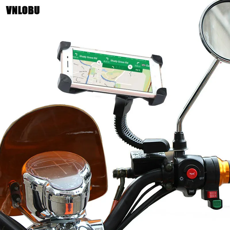 Подставка для мотоцикла вращающаяся подставка зеркала заднего вида iphone X Huawei