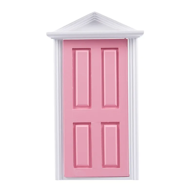Black fairy door 1:12 весы деревянная Фея Steepletop дверь кукольный домик Миниатюрный аксессуар - Цвет: Black fairy door