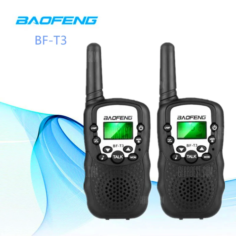 2 шт. оптовая продажа детских UHF Walkie Talkie Baofeng BF T3 FRS Mini двухстороннее радио Comunicador Handy