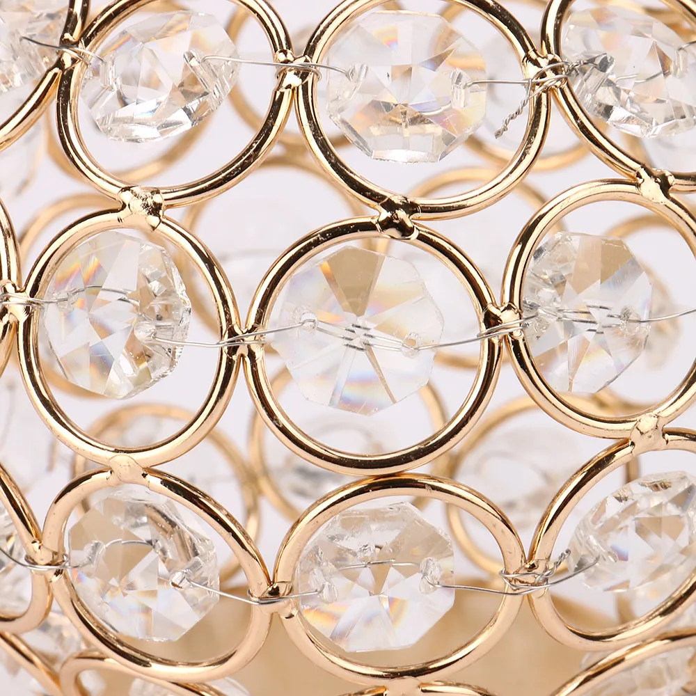 Домашний декор металлическая Хрустальная чаша подсвечник фотографический