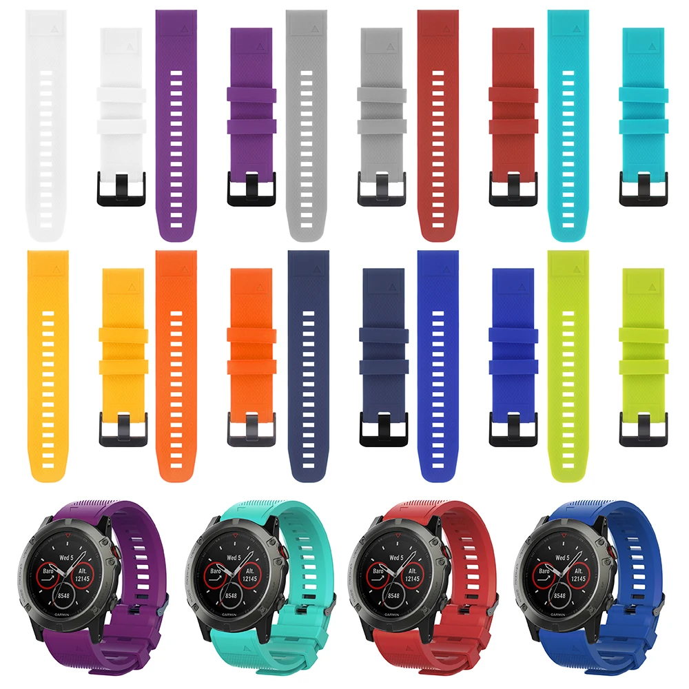 Высокое качество для Garmin Fenix5 5X 5S plus Смарт-часы наручные часы 26 мм 22 мм 20 мм быстросъемный ремешок для наручных часов
