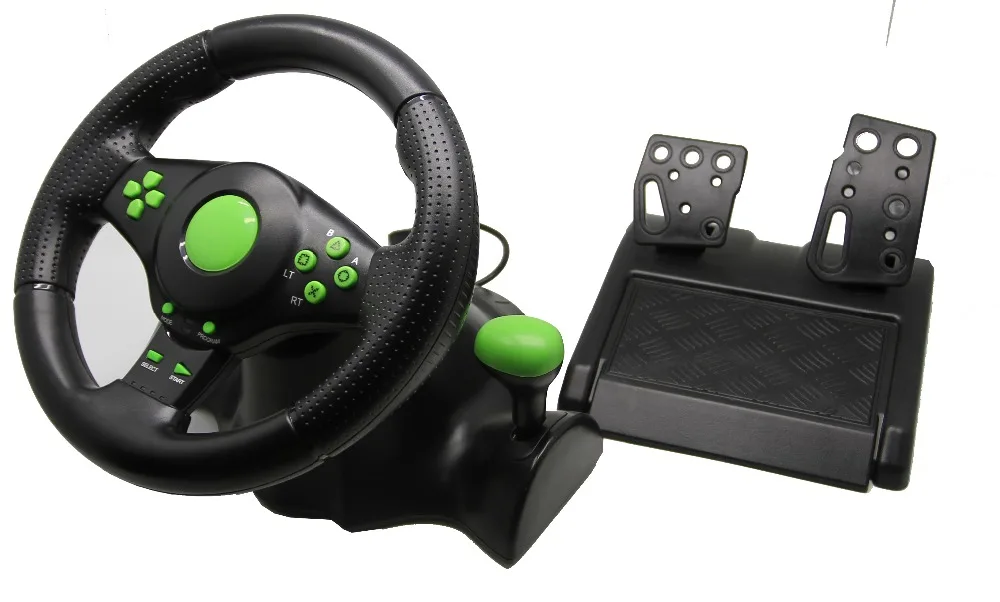 2018 проводной USB Вибрация отзывы racing wheel для ps3 рулевое колесо работы xbox 360/PS2/PS3/ PC (3 в