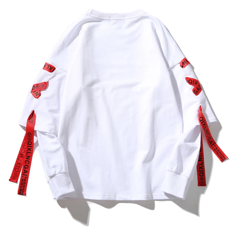 Осенние толстовки свитера для мужчин хип хоп панк Рок уличная одежда с длинным