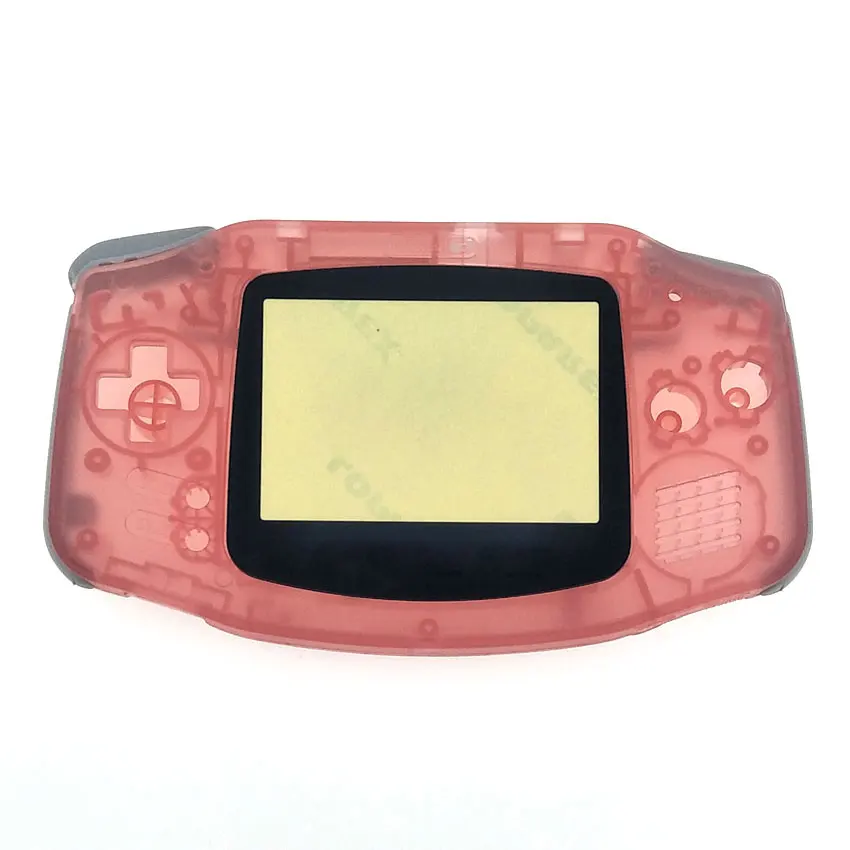 YuXi пластиковый корпус светящийся прозрачный чехол Корпус для nintendo Gameboy Advance Игровая приставка GBA - Цвет: Clear pink