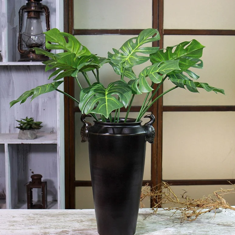 7 шт. пластиковые листья пальмы с искусственным покрытием|plastic branches|leaf plasticreal touch |