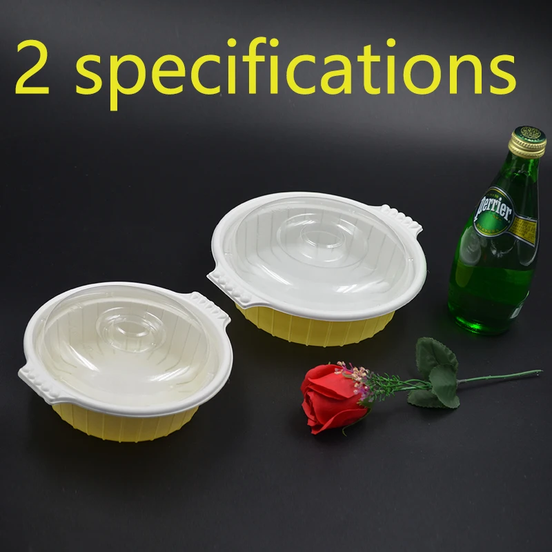 Одноразовый суповой горшок 50 штук для выноса риса макароны и каши два размера на