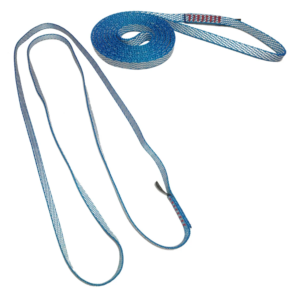 

120CM 22KN Rock Climbing Sling Rope Quickdraw Runner Loop For Climbing Caving Swing Yoga Hammock