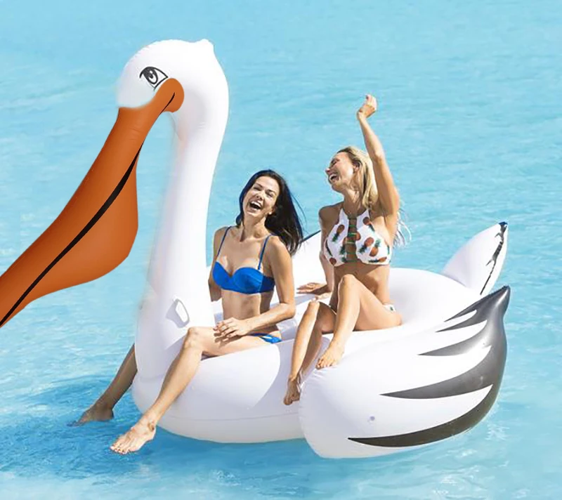 Надувной гигантский бассейн пеликан плавательное кольцо с Дятлом праздничные