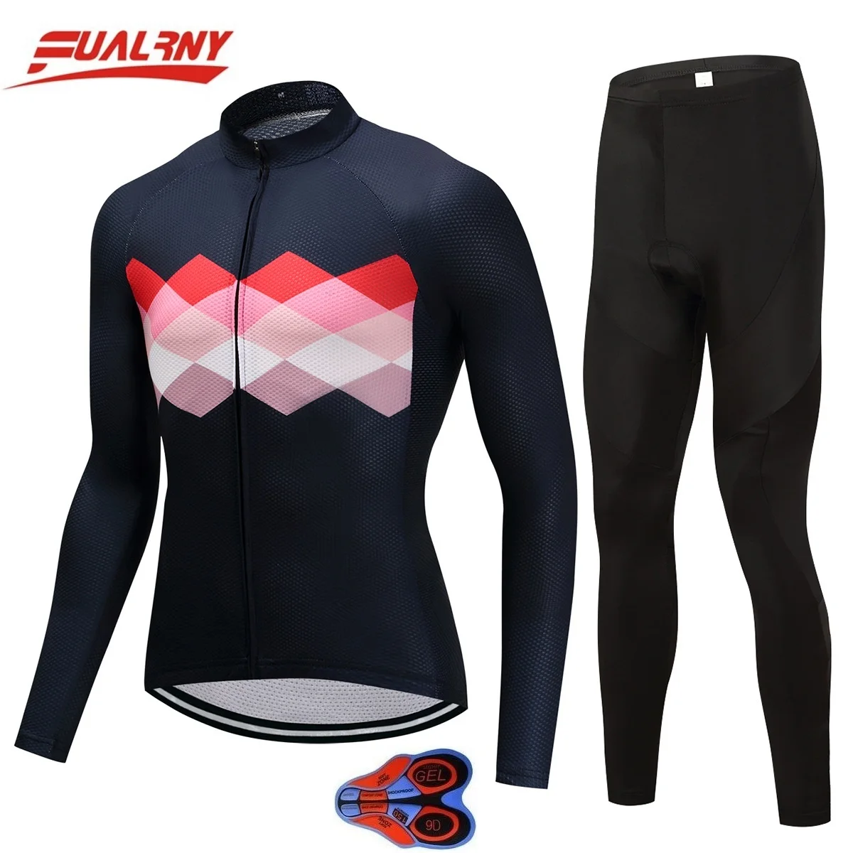 Long sleeve Ropa Ciclismo Cycling Jersey sets 9D/Autumn Bicycle Clothing/MTB Bike Clothes For Man Bright chest 2018 Team FUALRNY | Спорт и