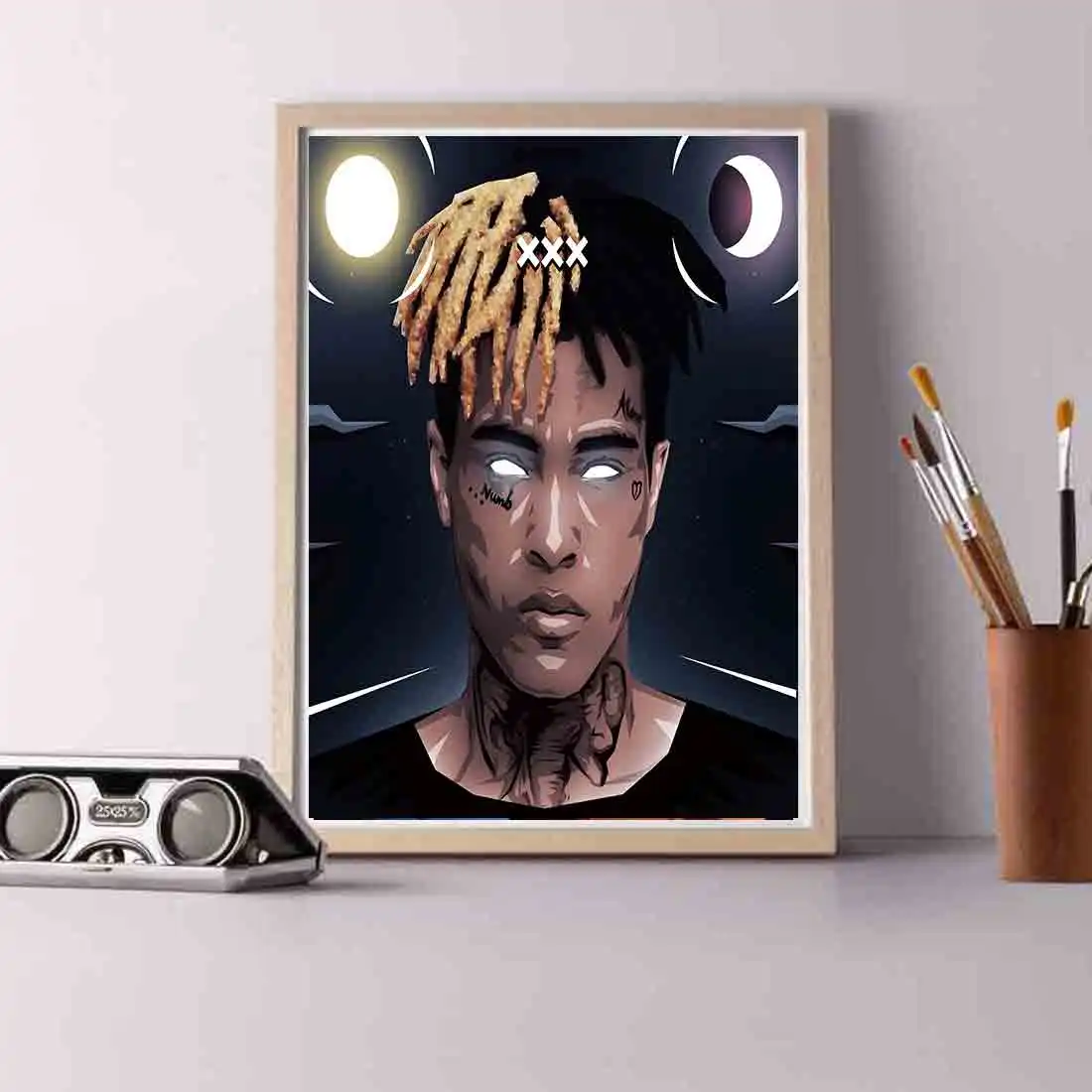 Художественный Шелковый плакат с принтом на заказ XXXTentacion раппер музыкальный