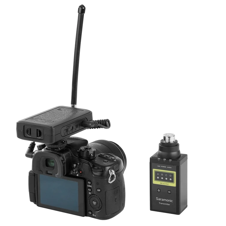 Saramonic SR-WM4CB Беспроводная микрофонная система с XLR вставным передатчиком для Canon Nikon DSLR камеры видеокамеры Youtube видео