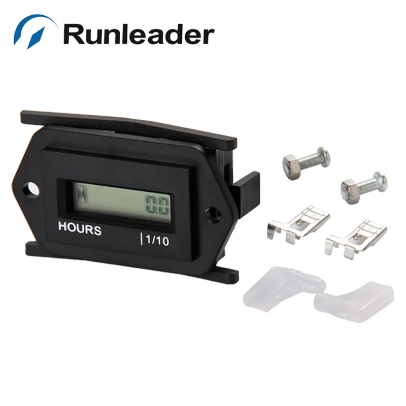 Runleader HM008A водонепроницаемый ЖК-дисплей DC4.5-60V счетчик часов для морских ATV