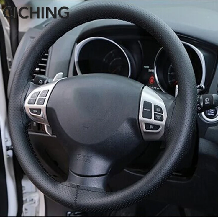 Кожаный чехол рулевого колеса автомобиля оплетка для Renault Megane 2 3 Duster Logan Clio 4 Laguna