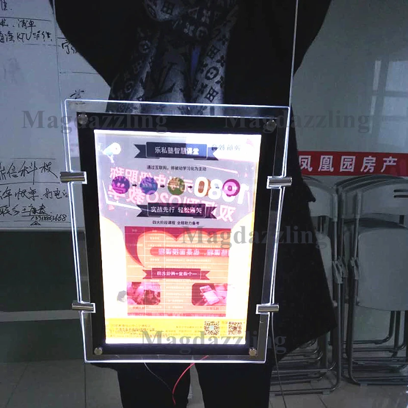 36 шт. A4 по вертикали на одной стороне кабель занавески для окна Дисплей Системы