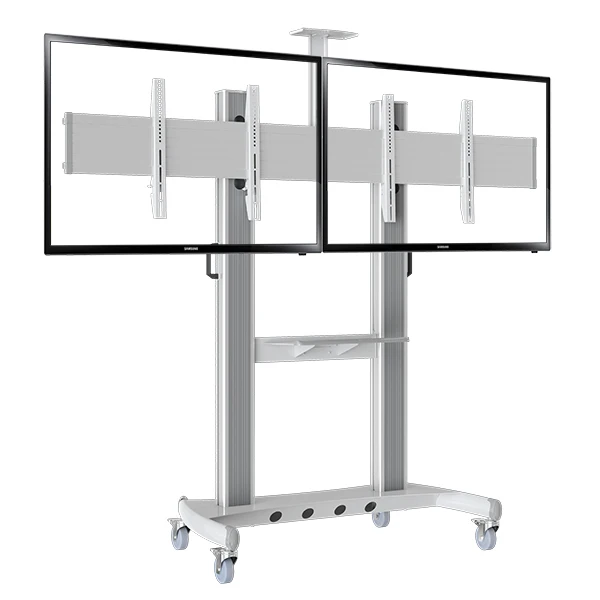 NB AVT1800 60 2A двойной экран ТВ Мобильная тележка 40 &quot 60&quot LED LCD плазменный крепление с