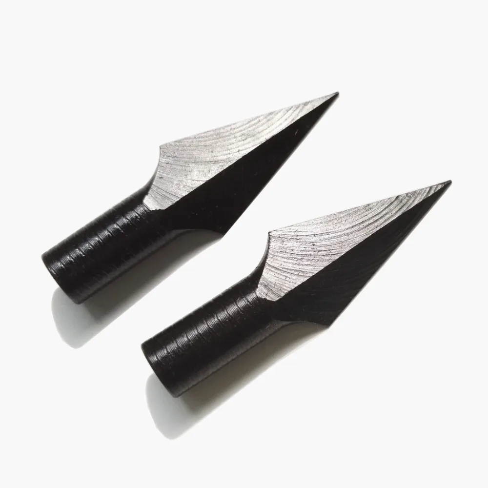 

12pcs Steel Broadhead Archery Hunting Arrow Tips Arrow Points for Wood Bamboo Arrow Replacement Heads