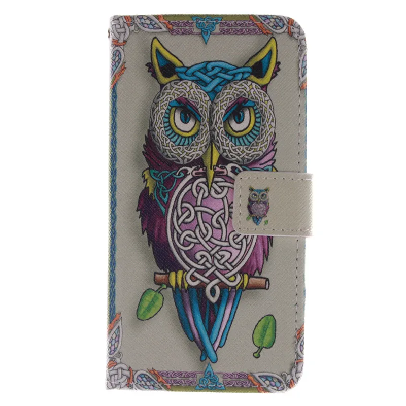 for LG G2 Мода Мультфильм окрашенный флип чехол для бумажника для LG Optimus G2 D802 F320 LS980 класса люкс из искусственной кожи чехол - Цвет: for LG G2