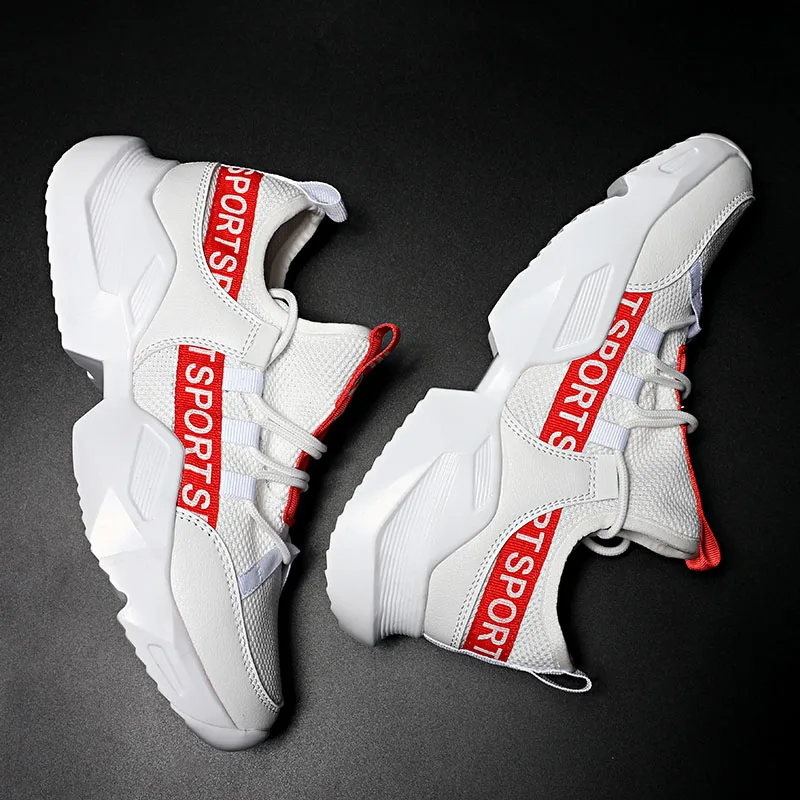 Кроссовки Bomlight мужские массивные лайкра кеды с надписью повседневная обувь для