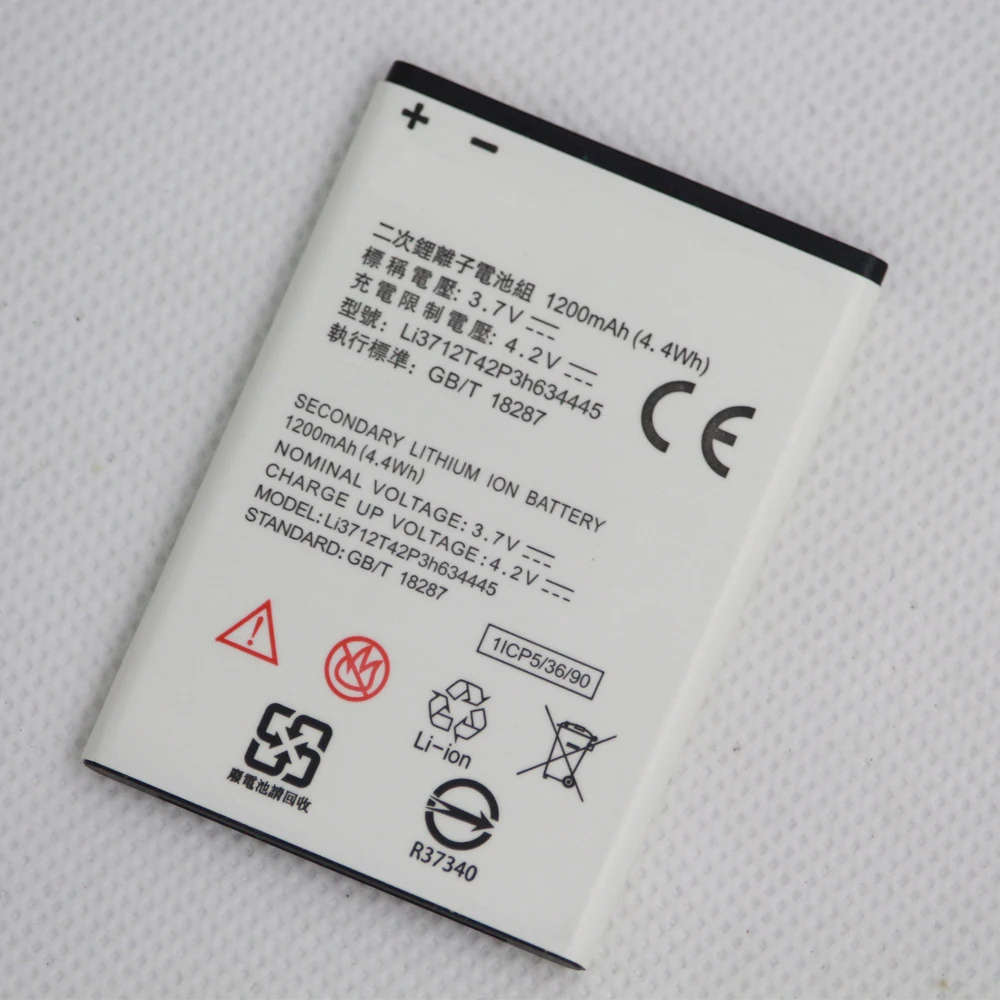 5 шт./лот Новый аккумулятор для смартфона ZTE MTC V815W 1200 мАч Li3712T42P3h634445 литий ионный