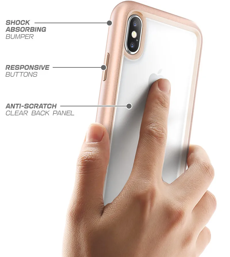 SUP чехол для iphone X XS чехол UB Стиль Премиум гибридный защитный ТПУ бампер+ PC прозрачная задняя крышка чехол для iphone X Xs 5,8 дюймов