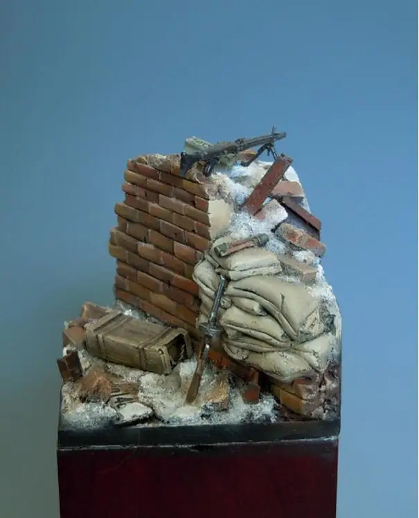 1/35 смолы Строительный набор траншеи сцена База 50 мм * мм|Наборы для сборки