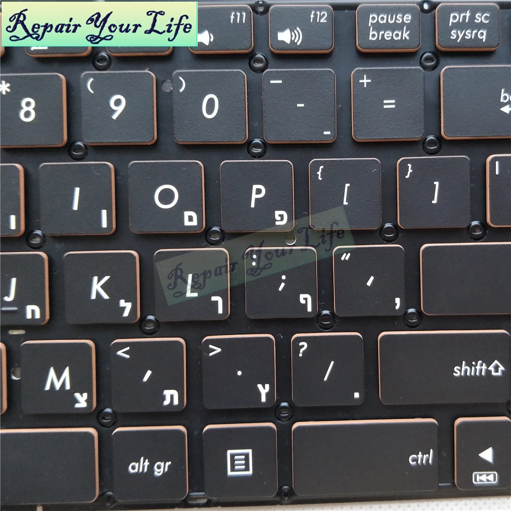 Repair You Life laptop keyboard for ASUS Q552 Q524 UX560 N592 Q504 Q502 N543U Q551 Hebrew standard HB with backlit new | Компьютеры и