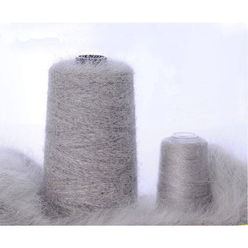 Шерстяная норковая вязаная меховая пряжа шерстяная для ручного вязания