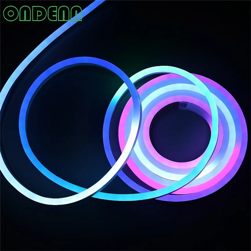 Светодиодная неоновая трубка WS2811 50 м светодиодный пиксельный свет цифровой RGB