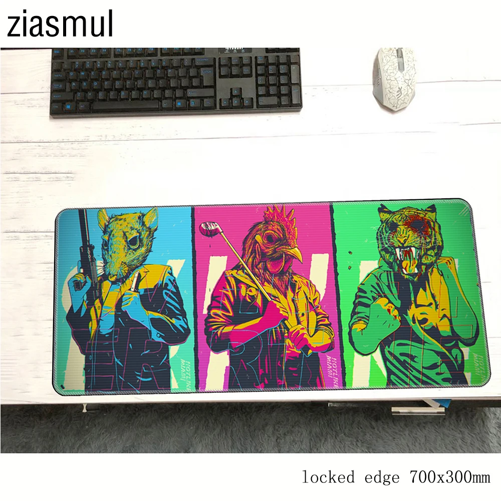 Коврик для мыши hotline miami 700x300x2 мм игровой коврик большой с рисунком HD классный