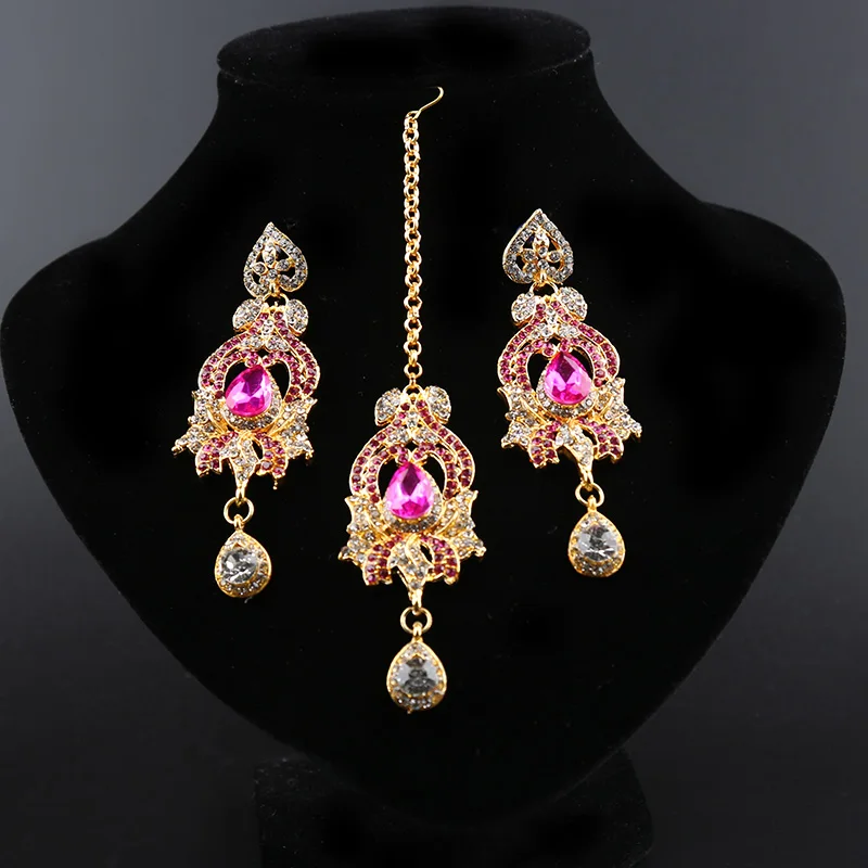 Новинка 2018 изысканный индийский Ювелирный Комплект этнические роскошные