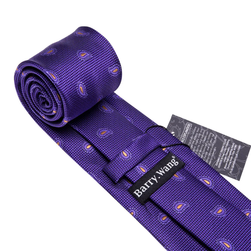 

Novelty Paisley Pattern Neck Ties For Men 8.5cm Purple Tie Small Paisley Necktie For Wedding Party Men's Corbatas FA-5044