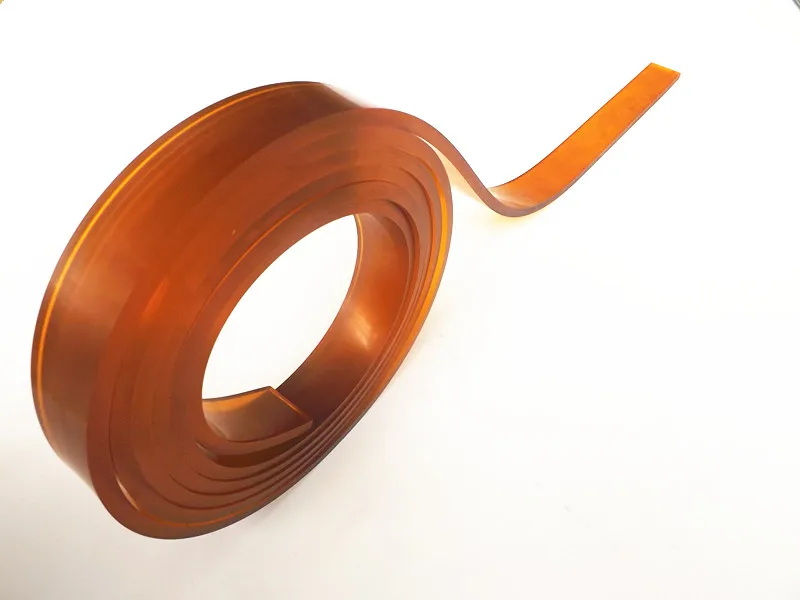 Nice 50mm*9mm*4m Flat Shaped Rubber Squeegee with 75A Coffee Color | Door &amp Window Screens