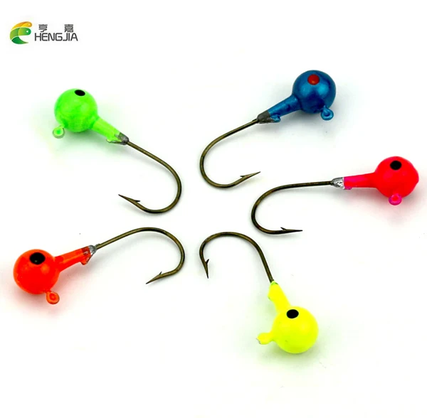 

HENGJIA 50Pcs/Lot Lead Jig Head Fishing Hook 7g Jig Hooks For Soft Fishing Lure Carbon Steel hooks fishing accessories