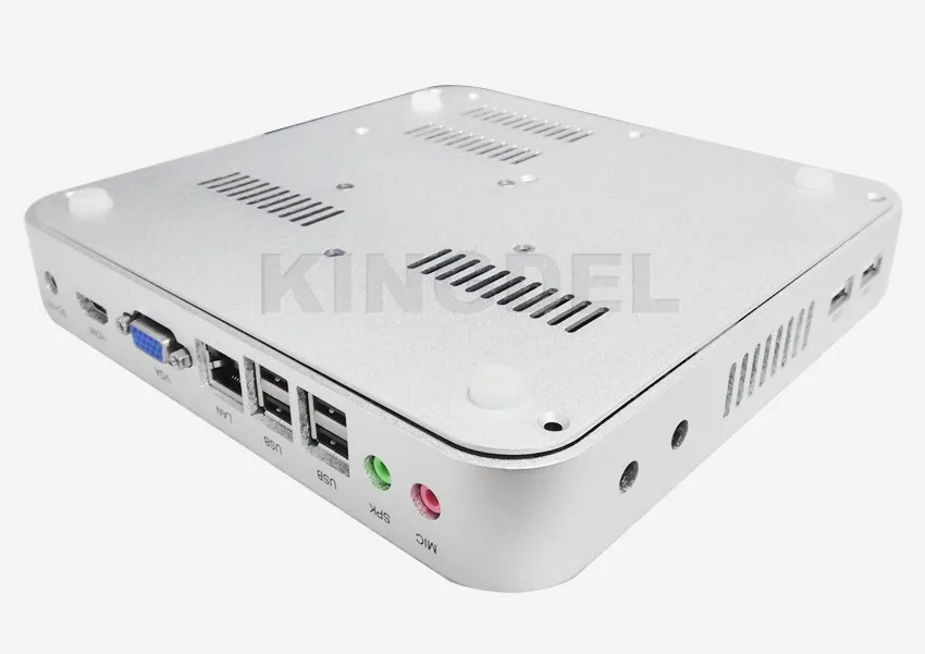 Intel Celeron 1037U двухъядерный 1,8 ГГц мини ПК неттоп Barebone Макс 8 ГБ ОЗУ, Wifi, 1080P HDMI, 3D игровой компьютер, безвентиляторный