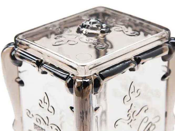 Прозрачная коробка для хранения ватных дисков органайзер косметики коробки