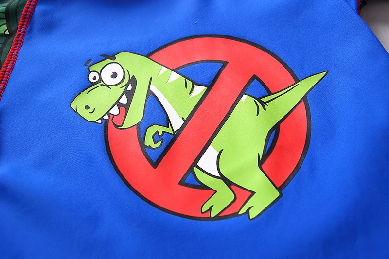 Children's Swimwear Three Pieces Swimsuit for Boy Short Sleeve Dinosaur Print UPF50 Kids Swimming Suit Bathing Clothes Baby |