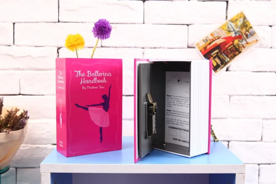Размер S пароль скрытый Сейф в виде книги кодовый замок безопасности Strongbox стальной домашний офис автомобиль путешествия деньги телефон сейфы