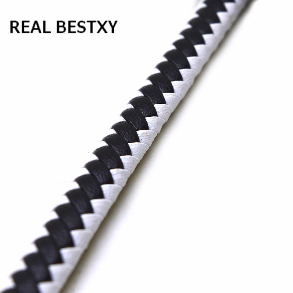 Плоский плетеный шнур BESTXY 8 мм * 5 кожаный нить нитка сделай сам изготовление