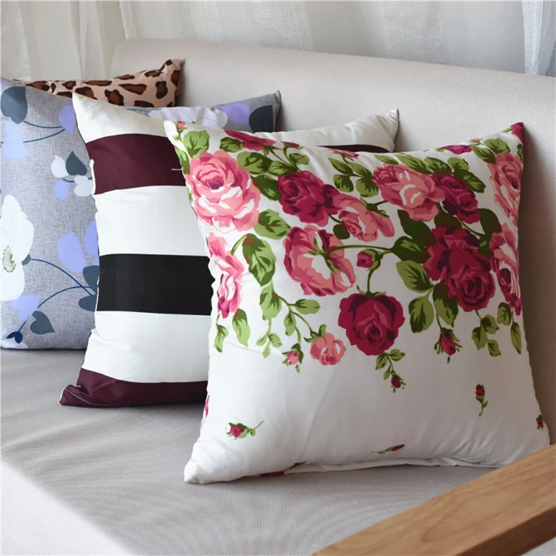 

40*40cm Family Cushion Cover Soft Plush Pillow Case Home Office Decoration Back Throw Sofa Cushion Cover Decor Supplies