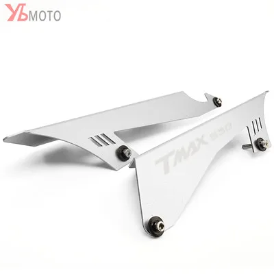 Silver Аксессуары для мотоциклов с ЧПУ, защита цепи, защита ремня для YAMAHA TMAX530 TMAX 530 SX DX - Цвет: Silver