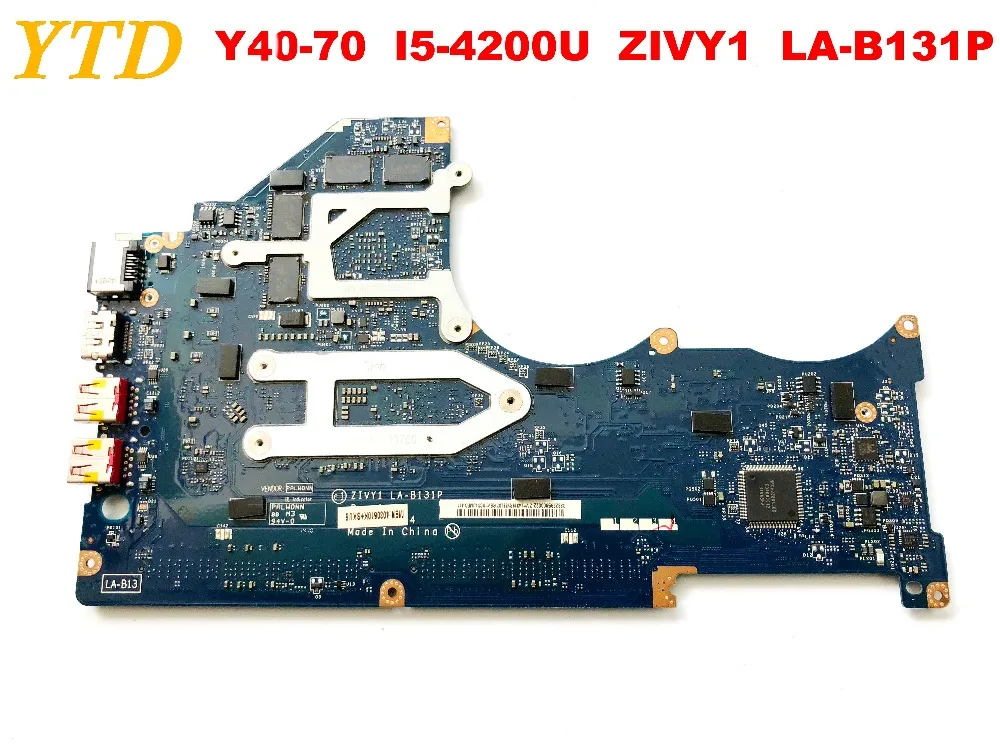 Оригинальный Для Lenovo Y40 70 Материнская плата ноутбука Y50 I5 4200U ZIVY1 LA B131P испытанное