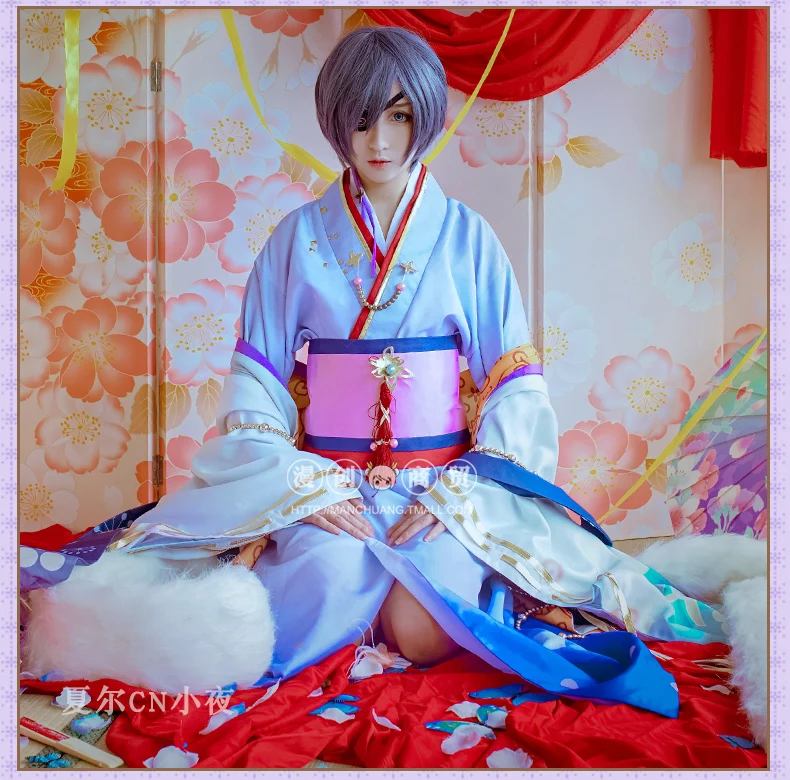 

2017 Black Butler Moon Awake Anime Ciel Phantomhive Kimono Cosplay Yume 100 Halloween Costume S-L Size Unbrealla
