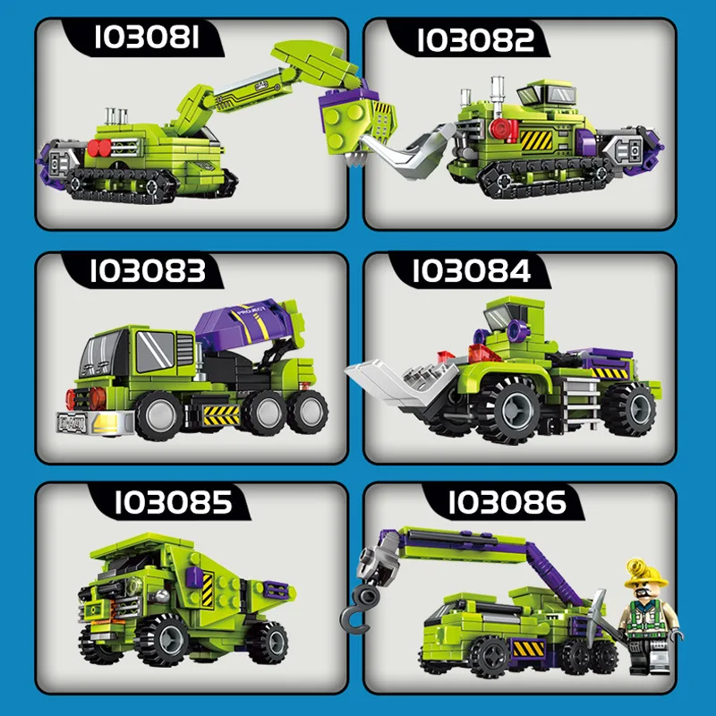 709 шт 6в1 детские строительные блоки игрушки совместимые с Legoingly город стальная