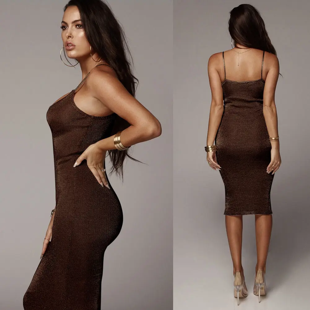 Женские длинные юбки на тонких бретельках с v-образным вырезом повседневные