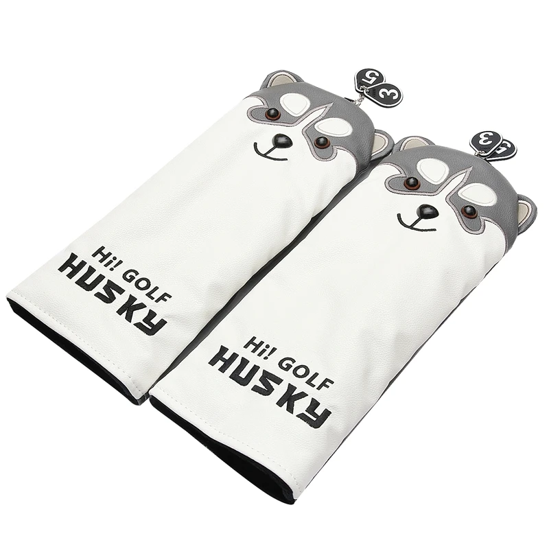 Милый чехол для головы водителя гольфа Хаски с мультяшным животным #1 #3 #5 #7 Чехол