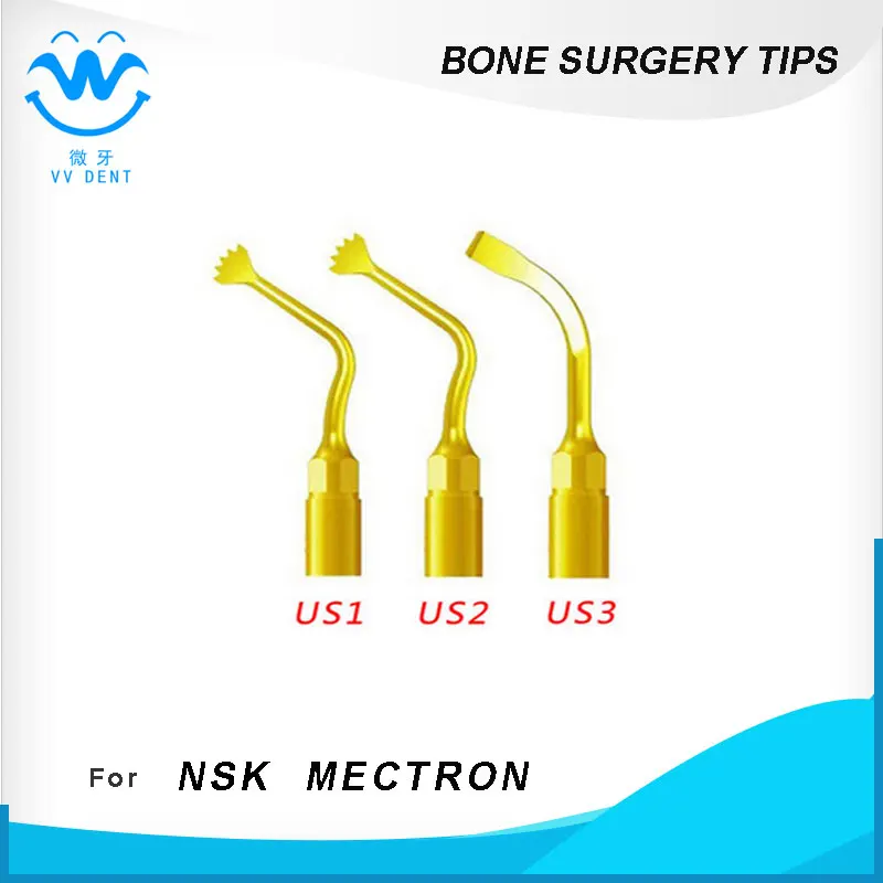 3 шт. ультра пьезохирургический наконечник для костной хирургии Mectron Woodpecker