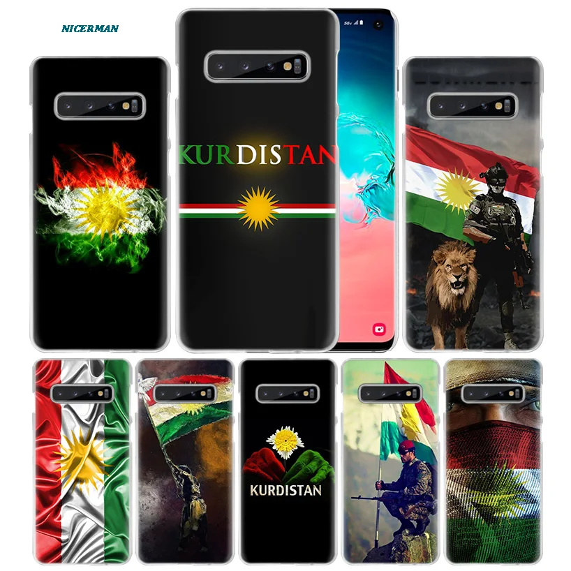 Курдистана чехол с флагом для samsung Galaxy S10 5G S10e S9 S8 M30 M20 M10 J4 J6 плюс J8 Note 8 9 прозрачный жесткий чехол из ПК для телефона Coque