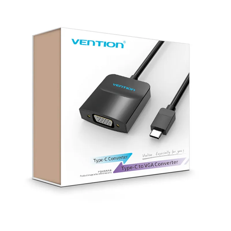 Vention USB C VGA Adapter Type-c to 1080P 60HZ Female for MacBook Pro ChromeBook Huawei Mate 10 Type | Электроника