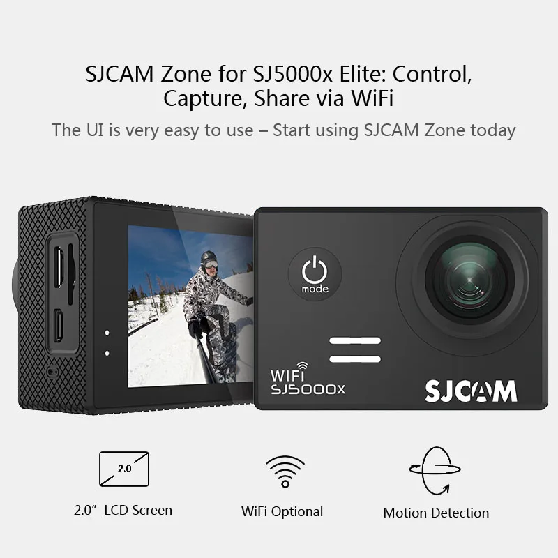 SJCAM SJ5000X Elite экшн камера 4 К Wifi Спорт DV Дайвинг 30 м Водонепроницаемый 1080 P HD NTK96660 гироскопа 2.0 Экран SJ Cam 5000 экшен камера