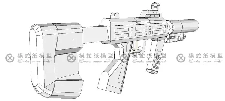 3D Бумага Модель игры человека оружие M7 SMG своими руками Сделай Сам игрушка ручной работы